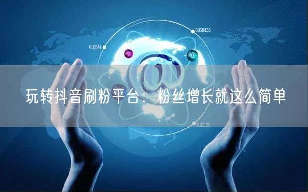 玩转抖音刷粉平台：粉丝增长就这么简单