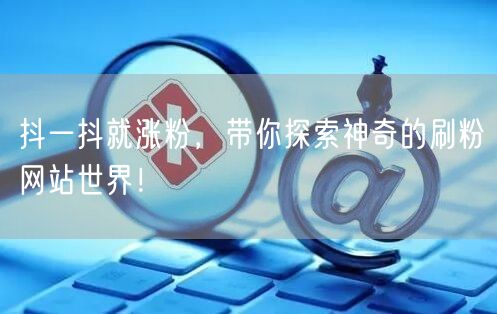 抖一抖就涨粉，带你探索神奇的刷粉网站世界！