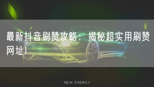 最新抖音刷赞攻略:揭秘超实用刷赞网址!