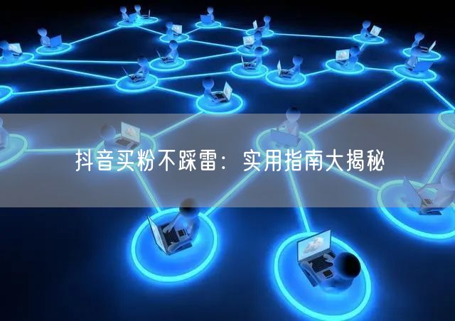 抖音买粉不踩雷：实用指南大揭秘