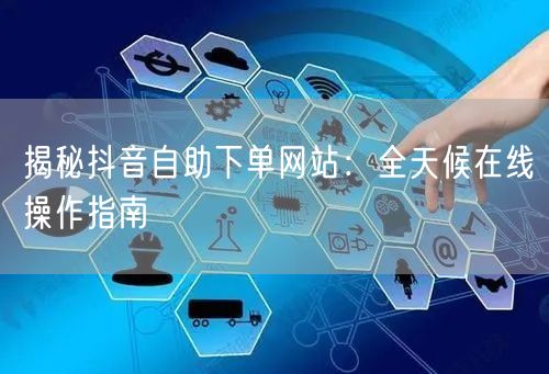 揭秘抖音自助下单网站:全天候在线操作指南