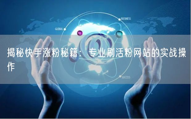 揭秘快手涨粉秘籍:专业刷活粉网站的实战操作