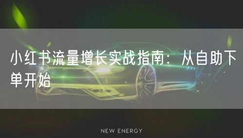 小红书流量增长实战指南：从自助下单开始