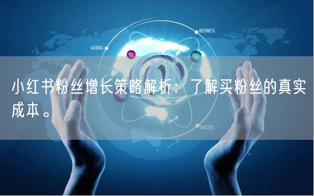 小红书粉丝增长策略解析:了解买粉丝的真实成本。