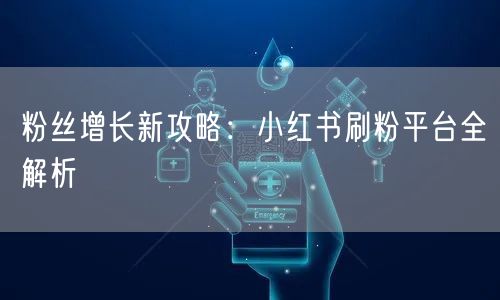 粉丝增长新攻略：小红书刷粉平台全解析