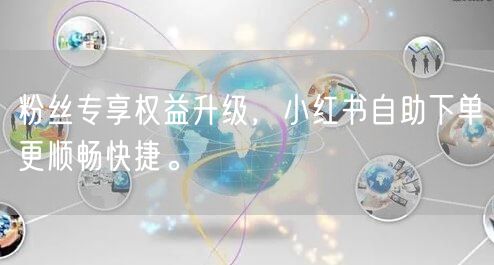 粉丝专享权益升级，小红书自助下单更顺畅快捷。