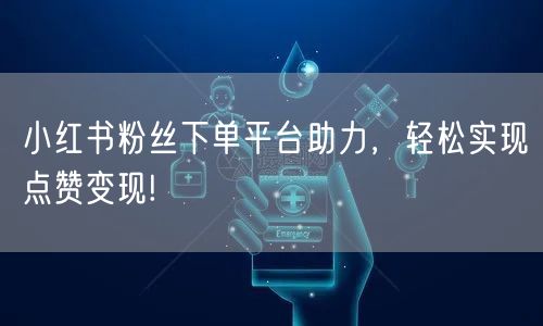 小红书粉丝下单平台助力，轻松实现点赞变现!