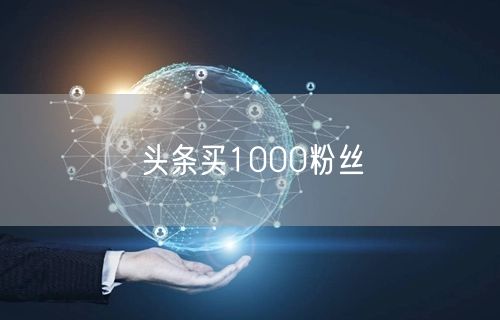 头条买1000粉丝