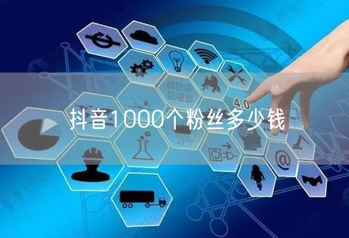 抖音1000个粉丝多少钱