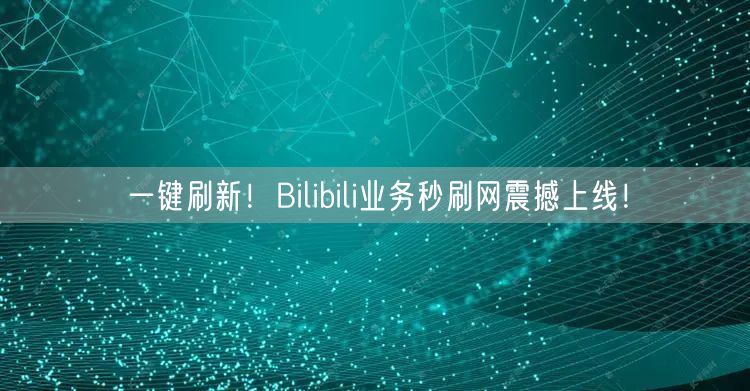 一键刷新！Bilibili业务秒刷网震撼上线！