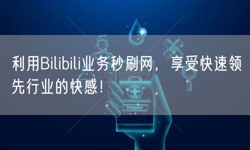 利用Bilibili业务秒刷网，享受快速领先行业的快感！
