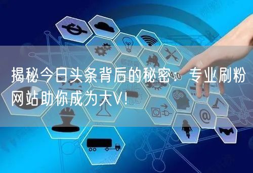 揭秘今日头条背后的秘密：专业刷粉网站助你成为大V！