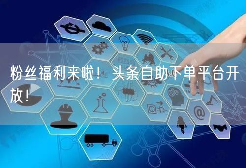 粉丝福利来啦！头条自助下单平台开放！