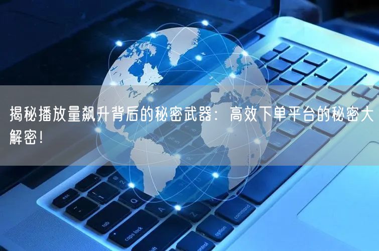 揭秘播放量飙升背后的秘密武器：高效下单平台的秘密大解密！