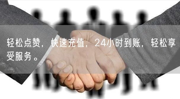 轻松点赞，快速充值，24小时到账，轻松享受服务。