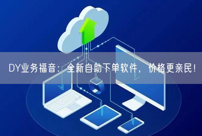 DY业务福音：全新自助下单软件，价格更亲民！